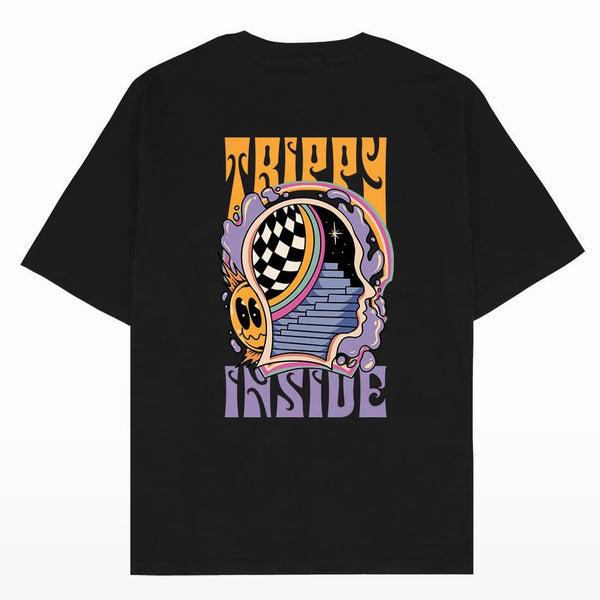 Trippy Inside Oversized T-shirt - Crunk Thread