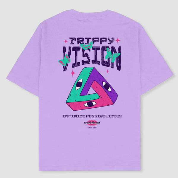 Trippy Vision Y2k Oversized T-shirt - Crunk Thread