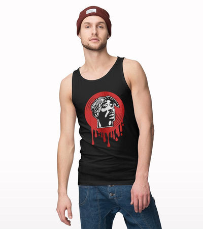 Tupac Dripping Tank Top - Crunk Thread