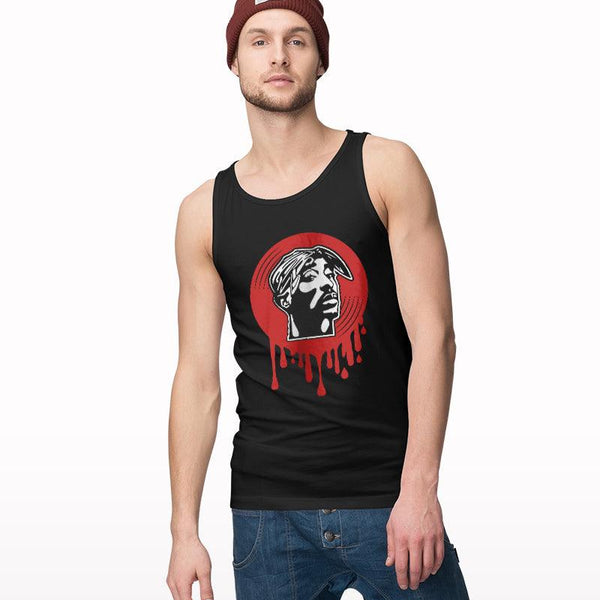 Tupac Dripping Tank Top - Crunk Thread