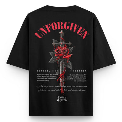 Unforgiven Rose & Sword Oversized T-Shirt