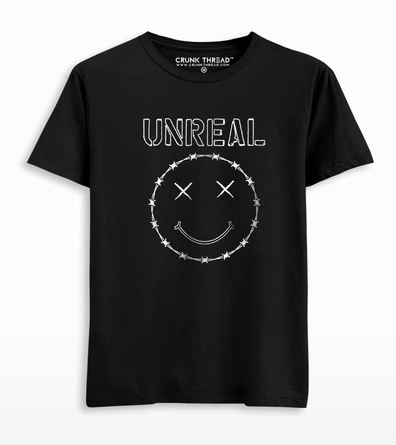 Unreal Smiley Graphic T-shirt - Crunk Thread