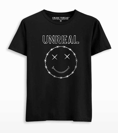 Unreal Smiley Graphic T-shirt - Crunk Thread