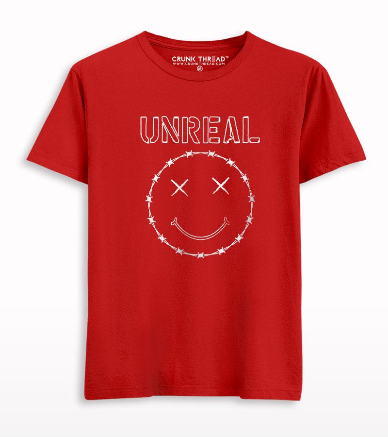 Unreal Smiley Graphic T-shirt - Crunk Thread
