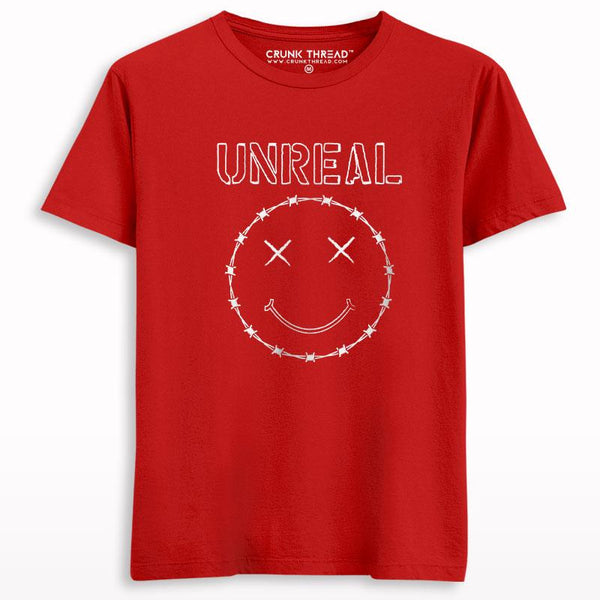 Unreal Smiley Graphic T-shirt - Crunk Thread