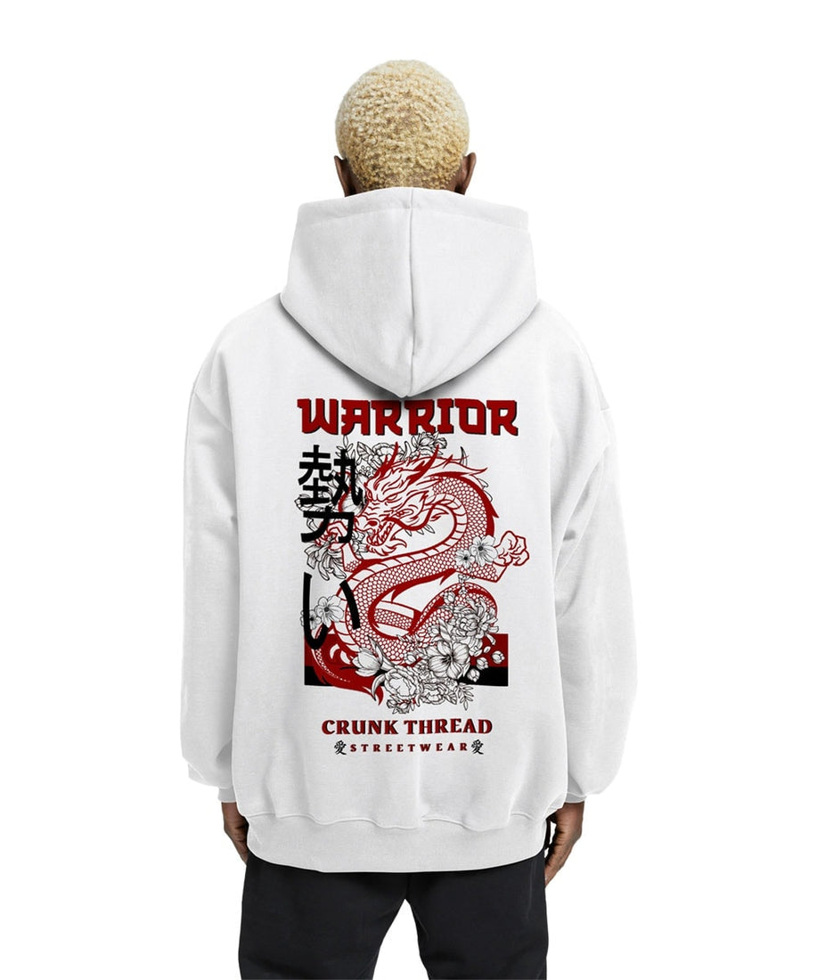Warrior Dragon Relaxed Drop Shoulder Hoodie - Crunk Thread