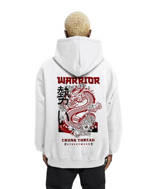 Warrior Dragon Relaxed Drop Shoulder Hoodie