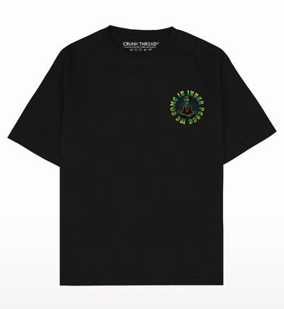 Alien Inner Peace Oversized T-shirt - Crunk Thread