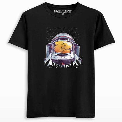 Weed Astronaut Graphic T-shirt - Crunk Thread