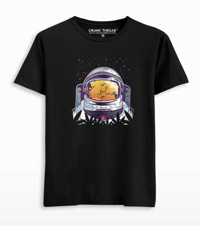 Weed Astronaut Graphic T-shirt - Crunk Thread