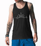 Weed Heartbeat Printed Tank Top