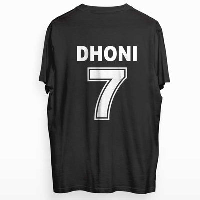 Dhoni T-shirt Back Side Print - Crunk Thread