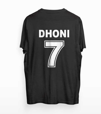 Dhoni T-shirt Back Side Print - Crunk Thread