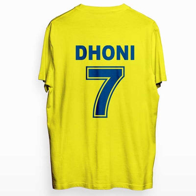 Dhoni T-shirt Back Side Print - Crunk Thread