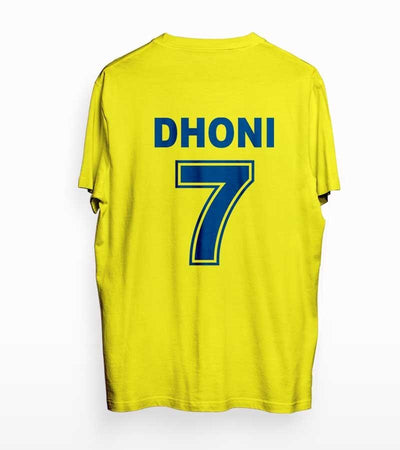 Dhoni T-shirt Back Side Print - Crunk Thread