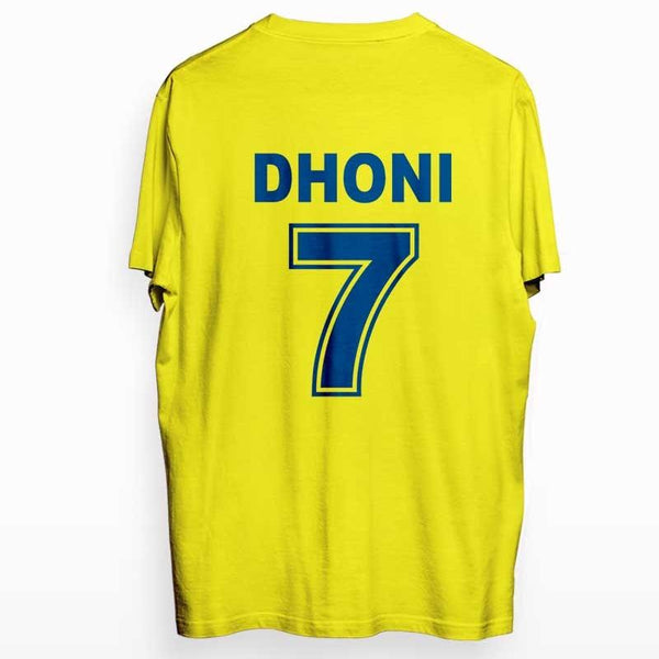 Dhoni T-shirt Back Side Print - Crunk Thread
