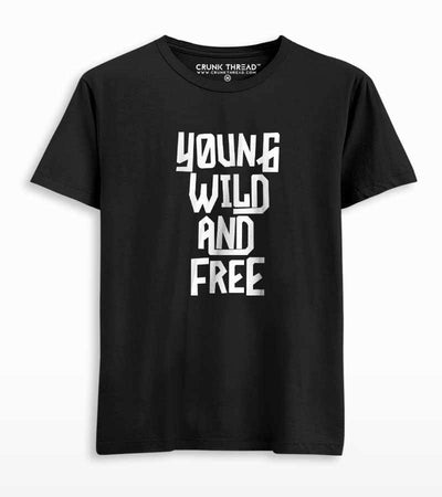 Young Wild And Free Men's Printed T-shirt - Crunk Thread