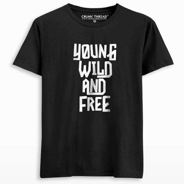 Young Wild And Free Men's Printed T-shirt - Crunk Thread