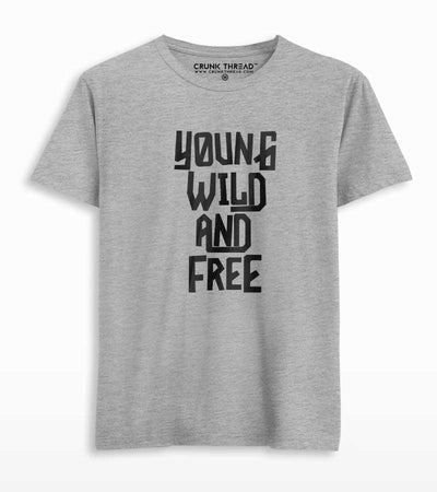 Young Wild And Free Men's Printed T-shirt - Crunk Thread