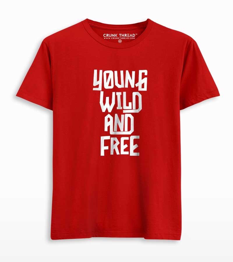 Young Wild And Free Men's Printed T-shirt - Crunk Thread