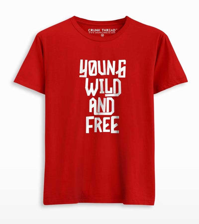 Young Wild And Free Men's Printed T-shirt - Crunk Thread