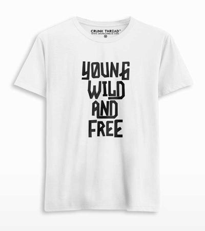 Young Wild And Free Men's Printed T-shirt - Crunk Thread