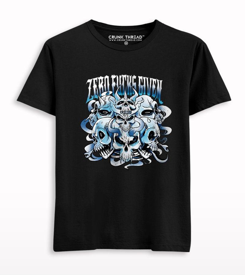 Zero Fu**s Given Men's Printed T-shirt - Crunk Thread