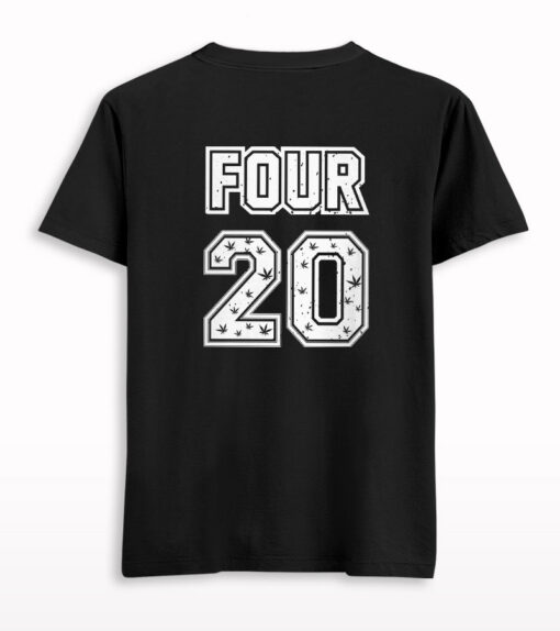 420 Back Side Printed T-shirt