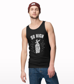 So High Joint Printed Tank Top