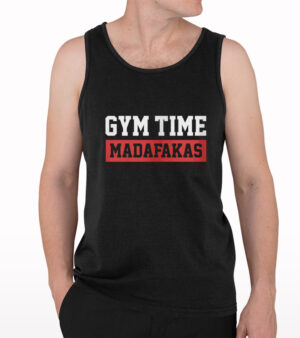 Gym Time Madafakas Printed Tank Top