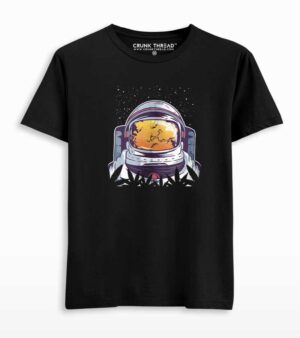 Weed Astronaut Graphic T-shirt