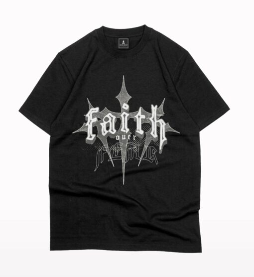 Faith over fear streetwear oversized T-shirt