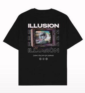 Idiot box Illusion Oversized T-shirt