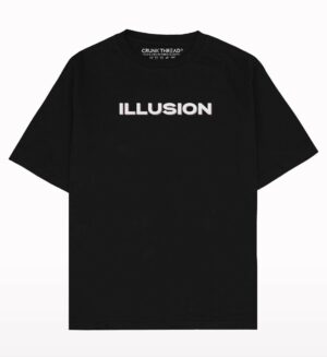 Idiot box Illusion Oversized T-shirt front