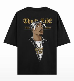 Thug Life Tupac Oversized T-shirt back